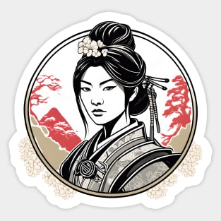 Geisha-Girl Sticker